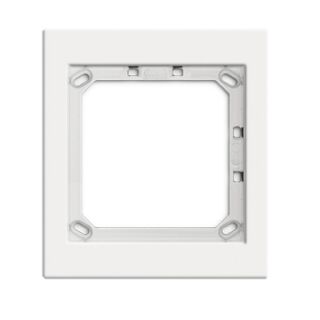 STR13101W Modulträger MT 1 Farbe:weiß  für Unterputz- oder Aufputztürstationen  Abmessung: B 130 x H 144 x T 16 mm