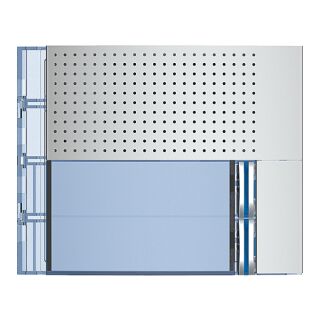 Bticino 351021 Frontblende BASIS  Alu 2 Ruftasten
