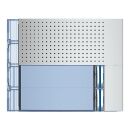 Bticino 351021 Frontblende BASIS  Alu 2 Ruftasten