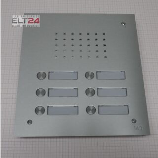 STR14062K Türstation Audio TTR-K-6/2  UP Edelstahl flächenbündig 2reihig mit 2x3 Ruftasten Außenmaße: B 220mm x H 251mm